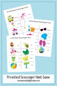 Here are some great examples of video clues to consider. Preschool Scavenger Hunt Game Printables Car Beach And Park