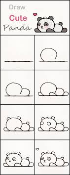 Learn How To Draw A Cute Baby Panda Step By Step Very Simple Tutorial Panda Drawing Tutorial Easy Cute Easy Drawings Easy Drawings For Kids