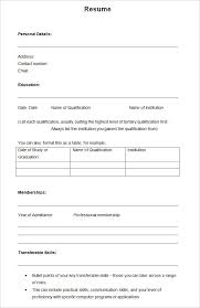 Writing a resume objective which doesn't match the job or a career summary that. 46 Blank Resume Templates Doc Pdf Free Premium Templates