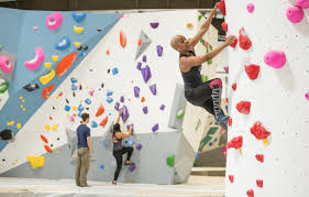 Huge indoor rock climbing gym in stoneham! Houston Lands Its First Bouldering Gym A New Take On Rock Climbing It S Not About Heights Or Harnesses
