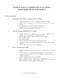 ( the nestlé policy on safety and health at work at the same time, nestlé judges that employee involvement is indispensable to establish and maintain safety and health in the workplace. Sample Safety Committee Layout