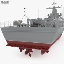 3d Model Of Karakurt Class Corvette In 2020 3d Model Corvette Model Ships