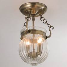 Colonial Classic Semi Flush Lantern Ceiling Fan Shade Light Fixtures Flush Mount Semi Flush Ceiling Lights