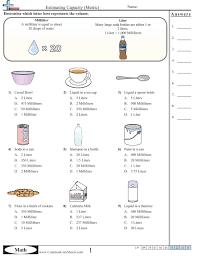 3 md 2 worksheets capacity worksheets everyday math mathematics worksheets