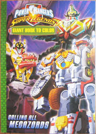 Power ranger megazord coloring page from power rangers category. Power Rangers Giant Books To Color Plus Adversaries Other Characters Vehicles Weaponry Purpletoyshop Com