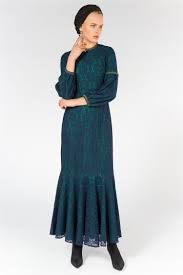 15 model gamis orang gemuk modern 2020 2021. 30 Model Gamis Brokat Kombinasi Modern Terbaru Polos