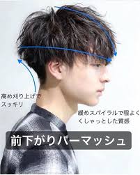 lipps 渋谷 リップス シブヤ on instagram 色々な前下がりパーマッシュ パーマのかけ方によって印象も変わります 担当サイガ lipps saiga ヘアスタイリング 髪型 マッシュ スパイラルパーマ メンズ
