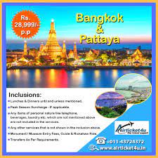 Bangkok And Pattaya Tour Package Tour Packages Pattaya Island Tour