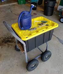 Seller cannot operate the cart. How To Make A Diy Garden Cart From A Hose Cart Mixed Kreations