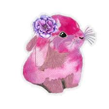 Maybe you would like to learn more about one of these? Cute Easter Bunny Watercolor Rabbit Kiss Cut Sticker Elegant Gift Store