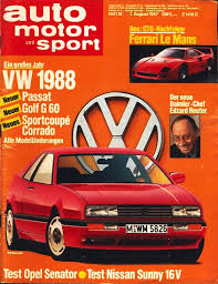 It was sunday, under the sign of virgo (see zodiac on august 30, 1987). Auto Motor Und Sport Heft 16 August 1987 Ein Grosses Jahr Vw 1988 Neuer Passat Neuer Golf G 60 Neues Sportcoupe Corrado Von Diverse 28 Cm Heft 1987 Bomemo