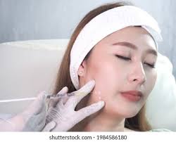 Woman Getting Liquid Remove Wrinkles Lifting Stock Photo 1984586180