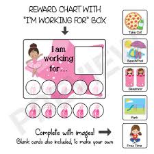 Ballerina Reward Chart Set Ideal For Positive Reinforcement