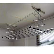 This clothes racks can be used for to hang different types of fabrics including undergarments, swimsuits, towels. Ceiling Mount Indoor Retractable Laundry Hanger With 6 Poles Furniture Home Living Bathroom Kitchen Fixtures On Carousell
