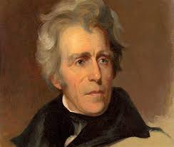 Andrew Jackson, 7th President of USA from 1829-1837. Born Mar 15, 1767.  Died Jun 8, 1845 at The Hermitage near Nashville, TN. Buried next to wife,  Rachel, at The Hermitage, Hermitage, TN.