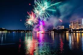 Orlando theme park fireworks
