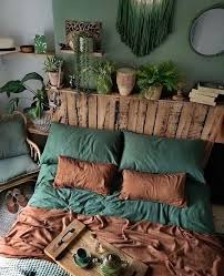 15 small bedroom decor ideas that feel grand. I Never Thought I Would Love A Dark Green And Brown Theme For A Small Space Part Brown Dark Green Love Part Bedroom Decor Bedroom Design Home Bedroom