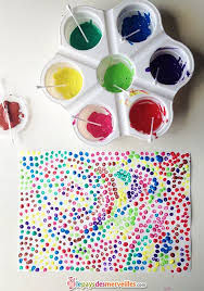 Peinture Au Coton Tige Peinture Coton Tige Peinture Enfant Idees D Activites Pour Les Enfants