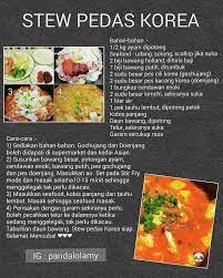 Perisa steak datang dari lemak, kalau kurang lemak, steak akan kering dan liat. Stew Pedas Korea Cooking Recipes Food Receipes Food Dishes