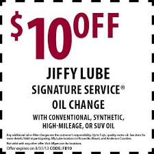 10 Off A Jiffy Lube Signature Service Oil Change Visit Www Jiffyse Com For Locations Oil Change Signature Service Lube