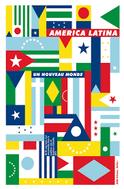 Drapeau Contemporary Illustration Travel Posters America Latina