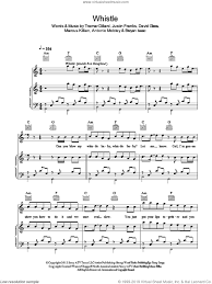 Well, put your own swing on it, but for the most part i keep it clean, but if you listen to it, you can take it another way as well, he went on to admit of the sexually suggestive song. Rida Whistle Sheet Music For Voice Piano Or Guitar Pdf