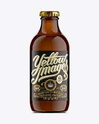 Download 250ml Stubby Amber Glass Beer Bottle Mockup In Bottle Mockups On Yellow Images Object Mockups
