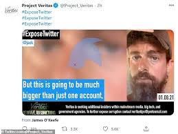 .stephen gordon from project veritas as they catch two employees on camera talking about collusion between youtube and the new york times. Jack Dorsey Says Trump Twitter Ban Bigger Than One Account In Leak Daily Mail Online