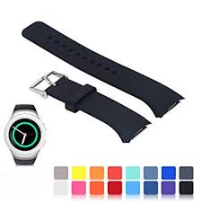 Feskio For Samsung Gear S2 Sm R720 R730 Watch Replacement Band Accessory Small Large Size Soft Silicone Wristband Strap Smartwatch Sport Band Fit For