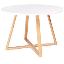 Ce qui distingue la table basse de jardin de la table de salon extérieur, c'est sa hauteur. Mstore Table Basse Moderne Salon Diametre Du Plateau Hauteur 40 Cm Bois De Bambou Style