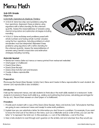 Menu Math Lessonplan Math Math Worksheets Nonfiction Text Features Lesson Algebra Worksheets