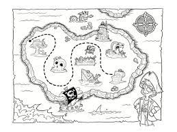 coloriage carte au tresor dessins a imprimer gratuitement de pirate zak storm