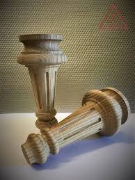 Turned Wooden Leg Wooden Furniture Leg Sofa Leg Wooden Unfinished Feet Coffee Table Leg Handmade Wood Leg Farmhouse Table Leg D75mm H152mm Furniture Legs Wood Furniture Legs Wooden Furniture Legs