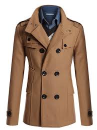 70% wool, 30% viscose lining: Men S Coats Jackets Solid Colored Modern Style Autumn Fall Peaked Lapel Coat Long Daily Long Sleeve Woolen Coat Tops Camel 4712993 2021 38 49