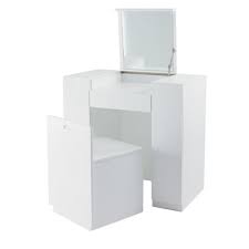 White Hideaway Dressing Table Dressing Table Modern Storage Chair Dressing Table