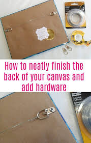 How To Finish The Back Of Your Painting With A Dust Cover And Hanging Wire Canvas Art Painting Acrylic Canvas Art Painting Art Painting Acrylic