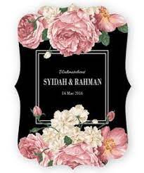 Pink transparent frame with flowers. Background Kad Kahwin Png Berbagai Bekalan Rumah