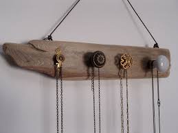 Porte Bijoux Vintage En Bois Flotte Et Metal Porte Bijoux Rangement Bijoux Presentoir Bijoux