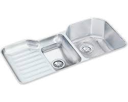 Check spelling or type a new query. Elkay Lustertone Classic Stainless Steel 41 1 2 X 20 1 2 X 9 1 2 60 40 Double Bowl Undermount Sink Kit