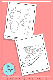 Even beginners can apply paint, press, and create the desired image. Design Your Own Shoe Coloring Pages The Kitchen Table Classroom