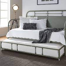 This pilaster designs day bed includes a platform. Liberty Furniture Vintage Series 179 Br11tb G T G Twin Metal Trundle Daybed With Turned Spindles Gill Brothers Furniture Daybeds