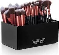 Amazon.com: Acrylic Makeup Brush Holder by N2 - Black Makeup ...