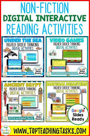 Digital Non Fiction Reading Comprehension For Google Classroom Top Teaching Tasks In 2020 Reading Comprehension Interactive Reading Activities Interactive Reading