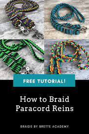 Diy survival bracelets make great gifts since you can personalize the size and color. How To Braid Paracord Reins Free Tutorial Paracord Braids Horse Tack Diy Reins