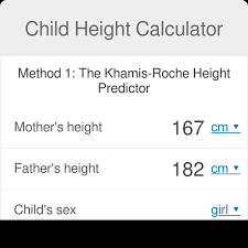 child height predictor how tall will