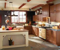 knotty alder kitchen in natural finish