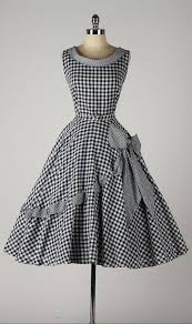 Black And White Gingham Dress Vintage 1950s Dress Black White Gingham Cotton Vintage 1950s Dresses Vintage Dresses Vintage Outfits