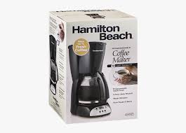 12 cup programmable coffee maker for cone filters. Program A Hamilton Beach Coffee Maker Hd Png Download Kindpng