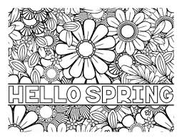 The spruce / wenjia tang take a break and have some fun with this collection of free, printable co. 65 Spring Coloring Pages Free Printable Pdfs