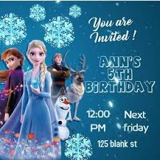 Baby shower invitations that can be edited. 12 730 Frozen Birthday Invitation Customizable Design Templates Postermywall
